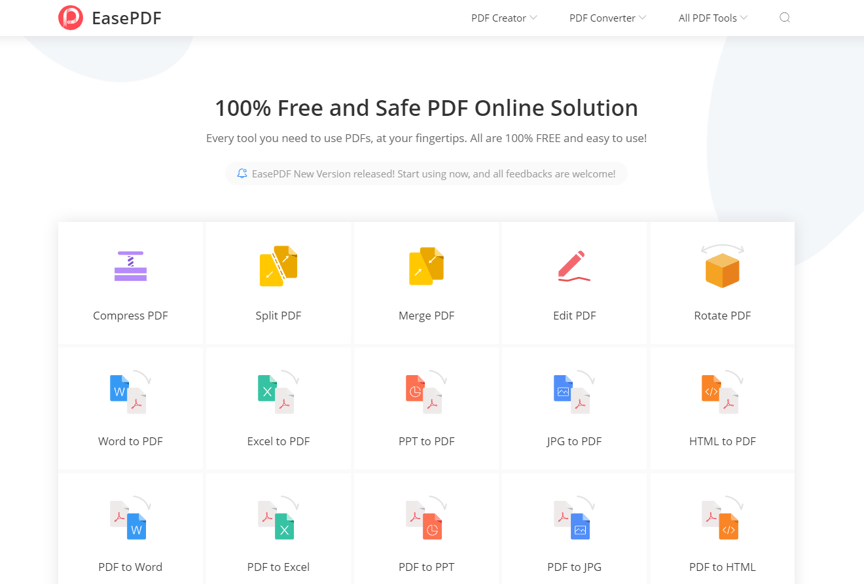 Easepdf is the best online protect PDF tool