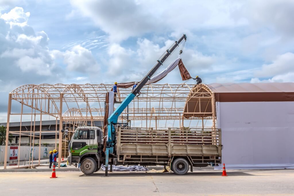 Fabric Structures For Construction Site Safety