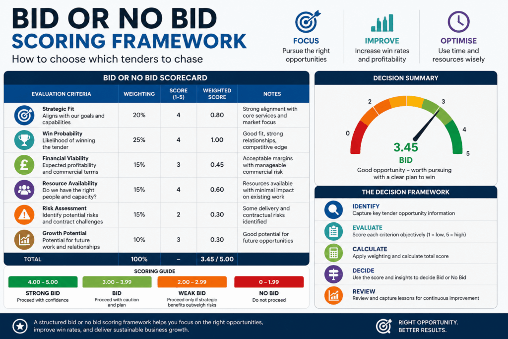 bid or no bid scoring framework